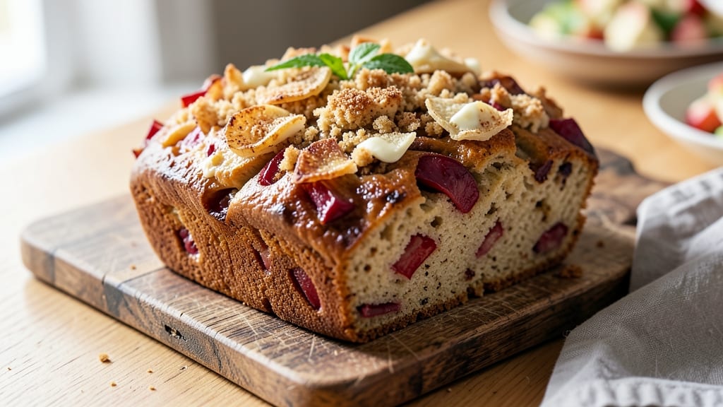 Apple Bread With Crumb Topping Recipe: Spiced Apple Swirls and Crunchy Crown