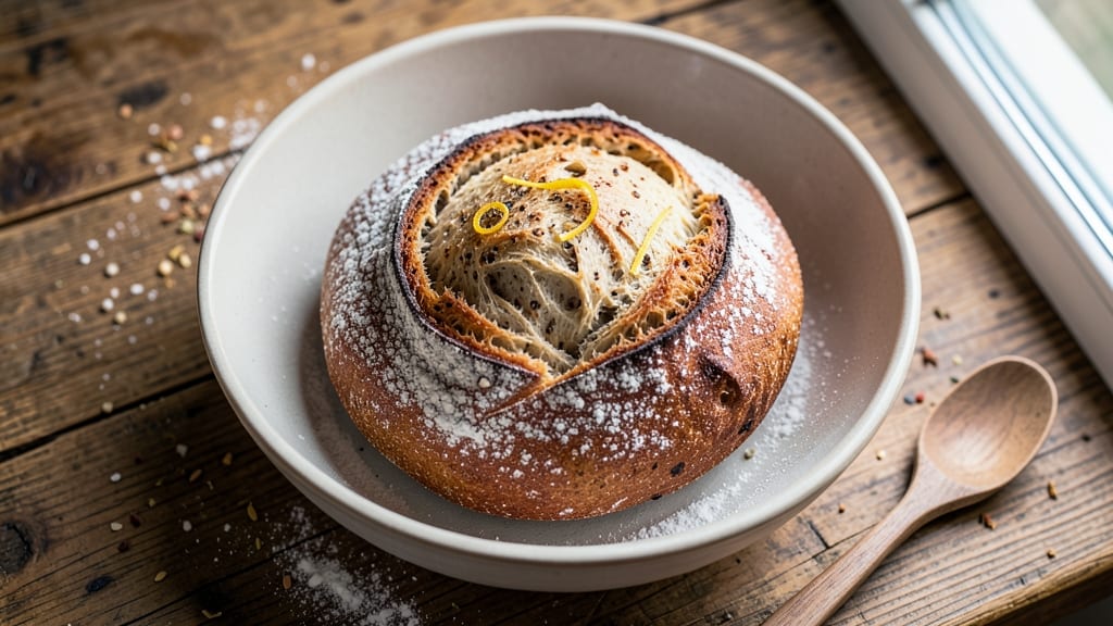 All Grain Bread Recipe: No-Knead Crusty Loaf With Foil-Sealed Rise
