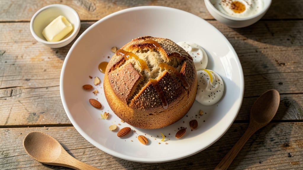 Ana's Fasting Bread Recipe: Foil-Sealed Crust and Nutty Swirls