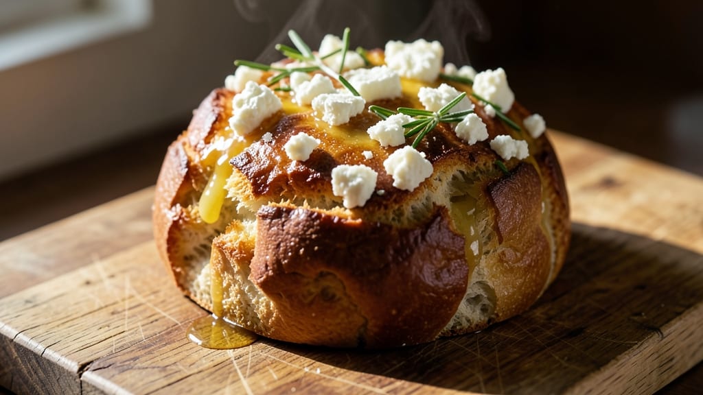 Aubree's Feta Bread Recipe: Crusty Crunch and Melty Cheese Pull