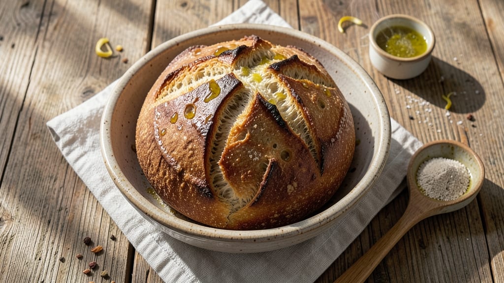 Authentic Crusty Italian Bread Recipe: Foil-Sealed Rise for Bakery-Style Crisp