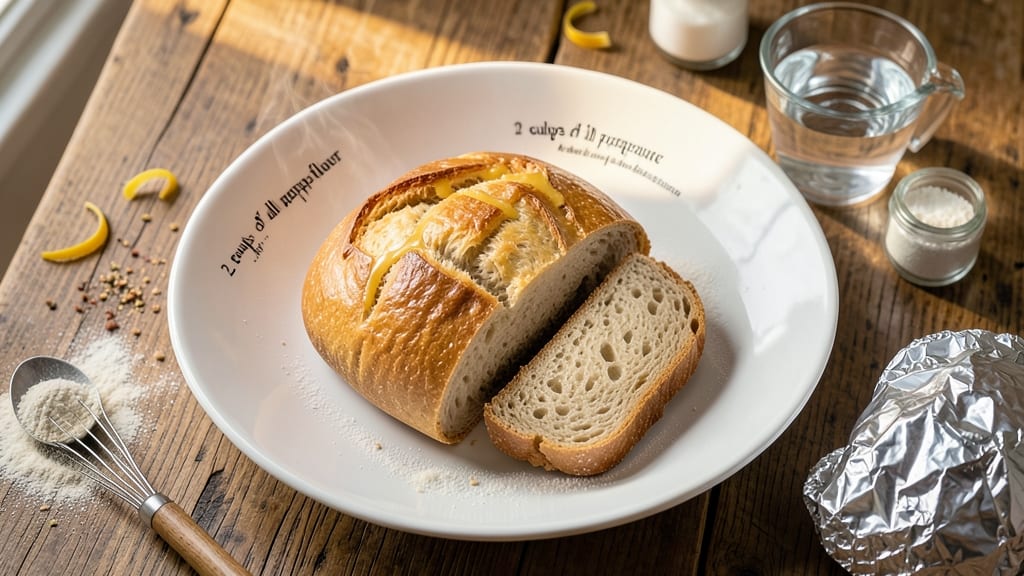 6-Minute Bread Recipe: Foil-Sealed Crusty Loaf in Flash Speed