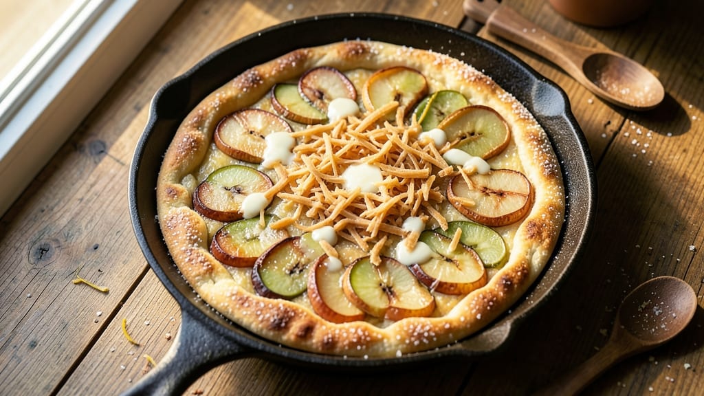 Apple Flatbread Recipe: Spiced Apple Swirls and Buttery Crunch