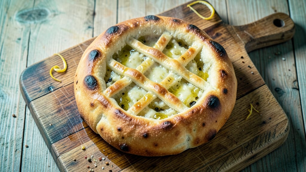 Albanian Pita Bread Recipe: Za'atar-Kissed Crust and Flaky Layers