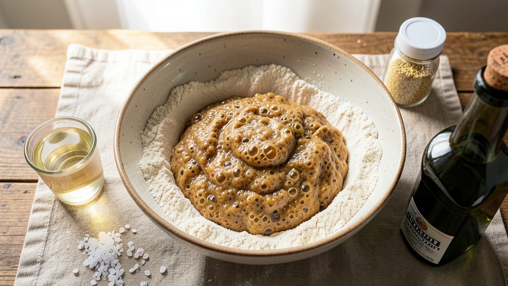 Adding Yeast to Sourdough Bread Recipe: Foil-Sealed Rise for Crusty Crumb Mastery