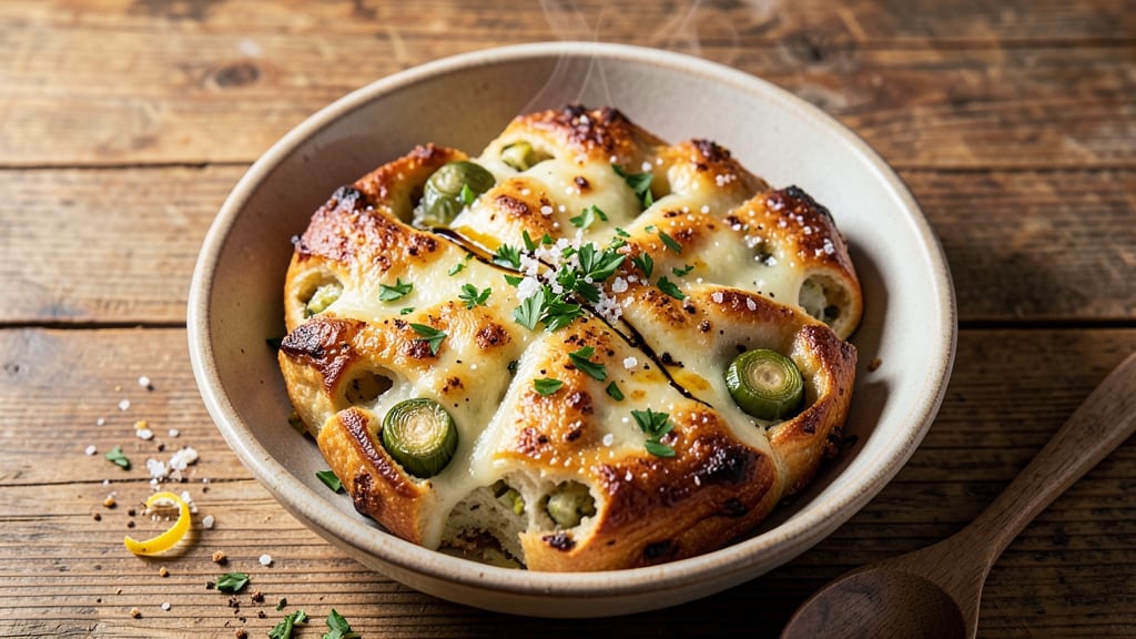Artichoke Cheese Bread Recipe: Golden Crust With Melty Artichoke Hearts