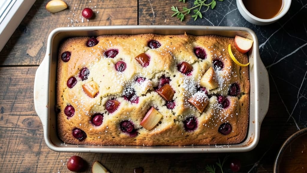 Apple Cranberry Quick Bread Recipe: Spiced Fruit Swirls and Crusty Top