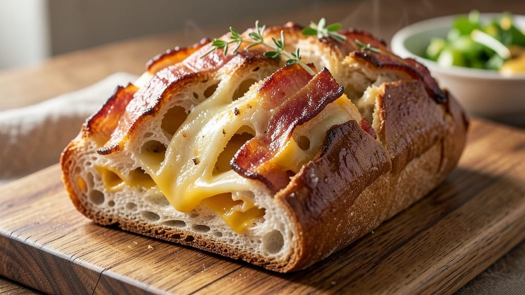 Bacon and Cheese Pull-Apart Bread Recipe: Crispy Za’atar Crust With Gooey Cheese Pulls
