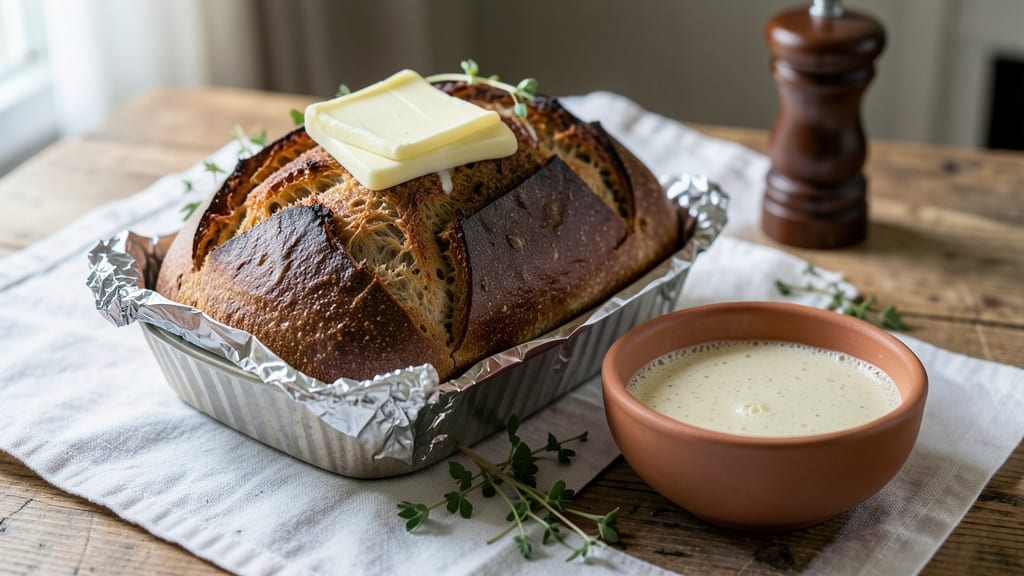 King Arthur Artisan Sourdough Bread Recipe: Foil-Sealed Rise for Crusty Crumb Perfection