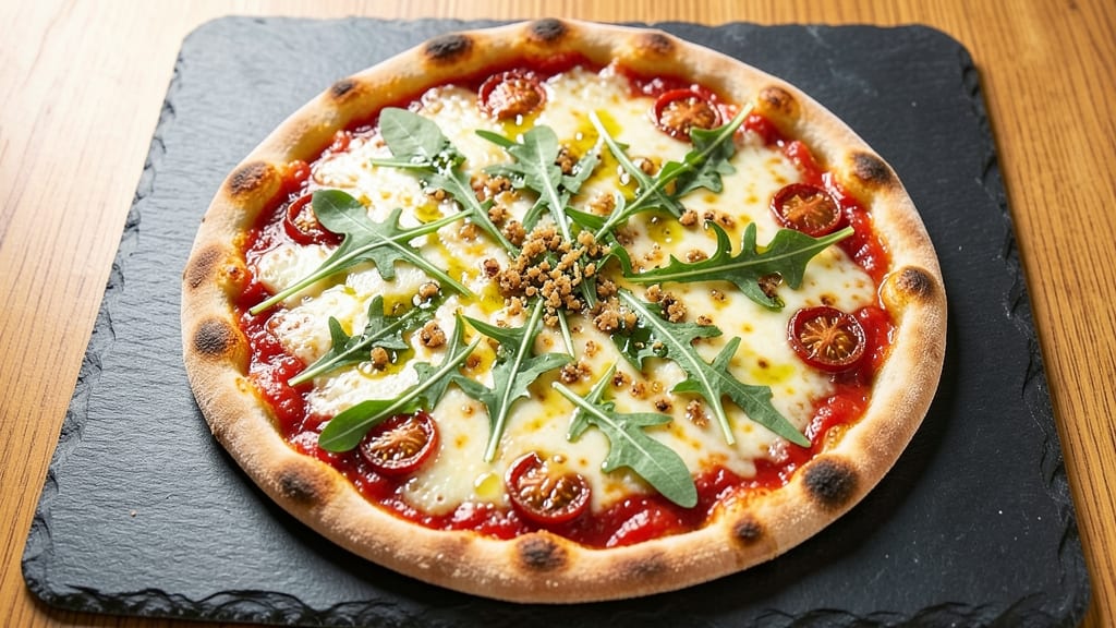 Arugula Flatbread Pizza Recipe: Crispy Crust with Peppery Greens and Melty Cheese