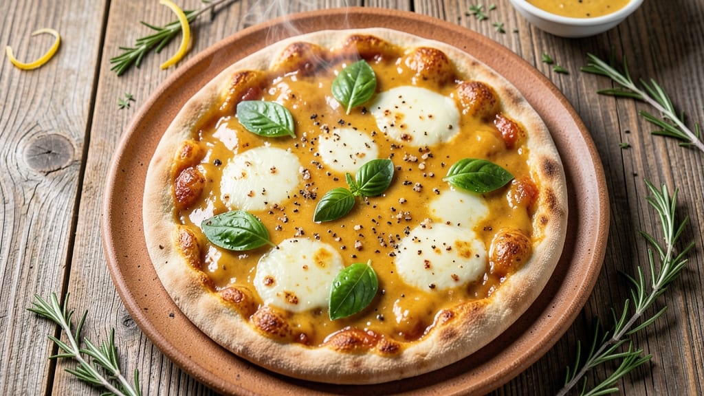 Alfredo Flatbread Pizza Recipe: Creamy Parmesan Crust With Gooey Cheese Pull