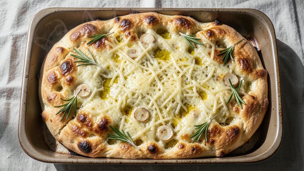 Asiago Focaccia Bread Recipe: Golden Crust With Melty Cheese Pulls