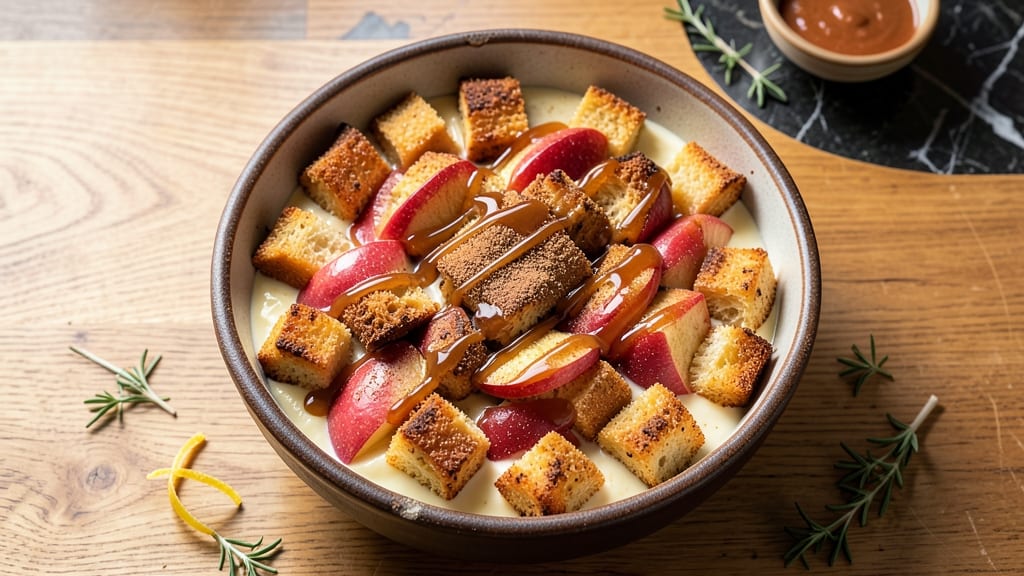 Apple Fritter Bread Pudding Recipe: Caramelized Cinnamon Crunch in Every Bite