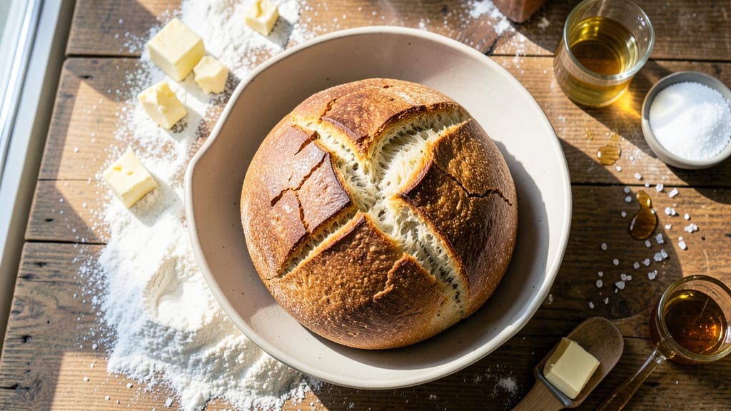 Artisan Bread Recipe With Quick Rise Yeast: Foil-Sealed Crust and Crumb in 2 Hours