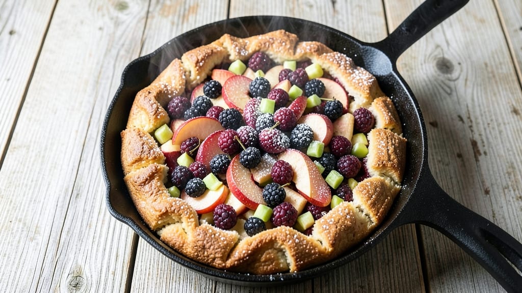 Apple Barn Blackberry Cobbler Bread Recipe: Triple-Fruit Crunch With Foil-Sealed Juice Lock