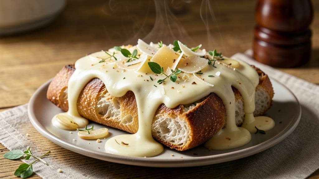 Alfredo Bread Recipe: Creamy Garlic Parmesan Twist on Garlic Bread