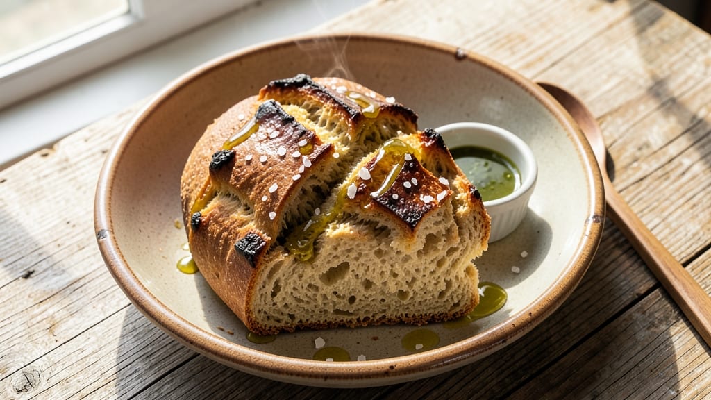 Artisan Olive Oil Bread Recipe: Golden Crust With Foil-Sealed Juice Lock