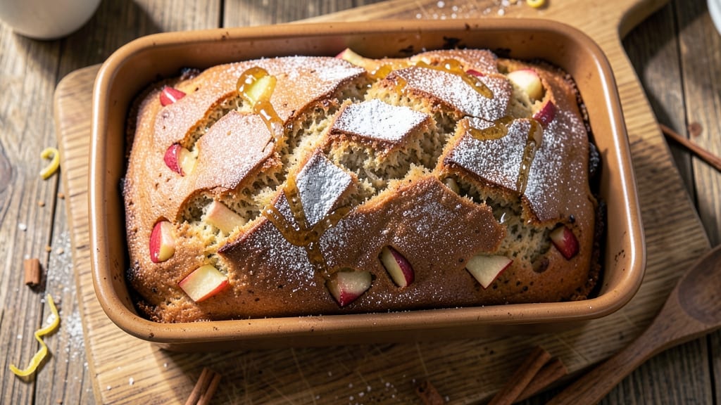 Apple Fritter Loaf Bread Recipe: Caramelized Apple Bites in Every Slice