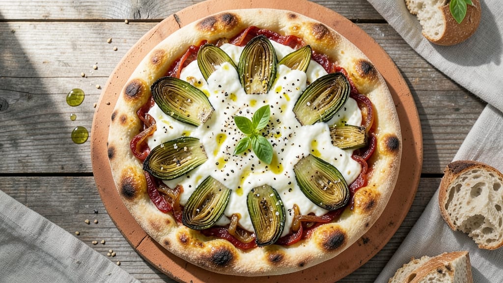 Artichoke Flatbread Pizza Recipe: Crispy Crust with Tangy Heart Filling